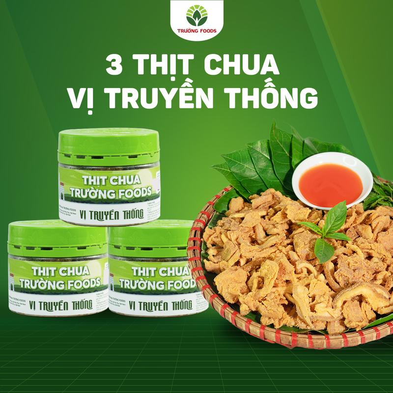 Trường Foods Combo 3 Thịt Chua Truyền Thống 180g/Hộp