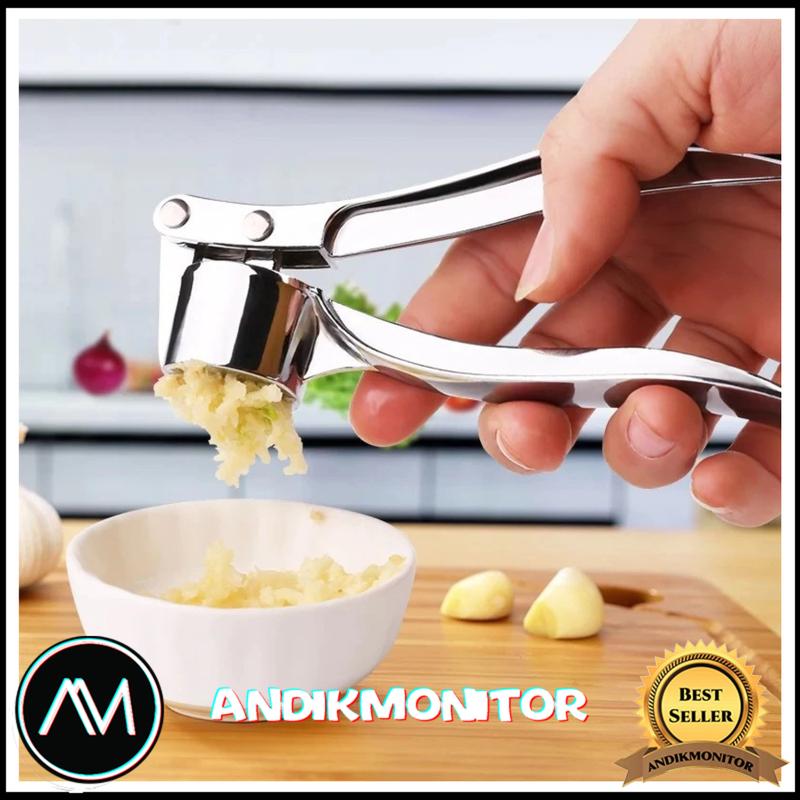 Product Introduction of Easy Stainless Steel Garlic Pressure / Penghancur Bawang Alat Alat 3