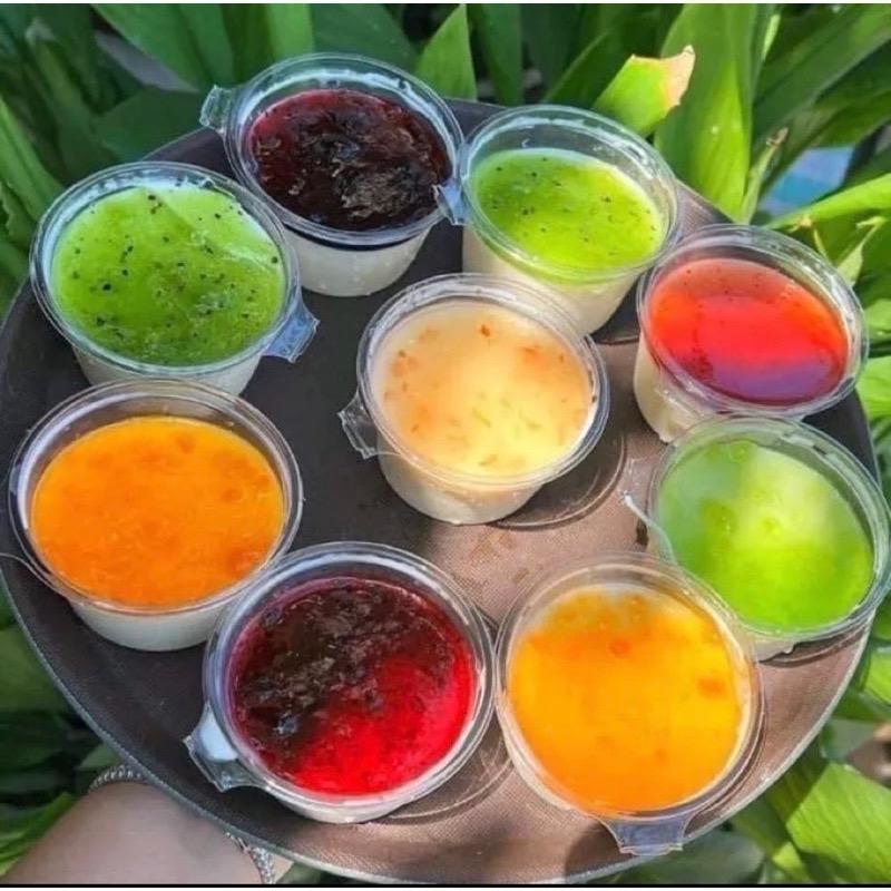 Set 50 Hủ nắp liền, hũ sốt, hũ panacota , hũ nhựa trong Đựng Gia Vị Đựng Đồ Ăn