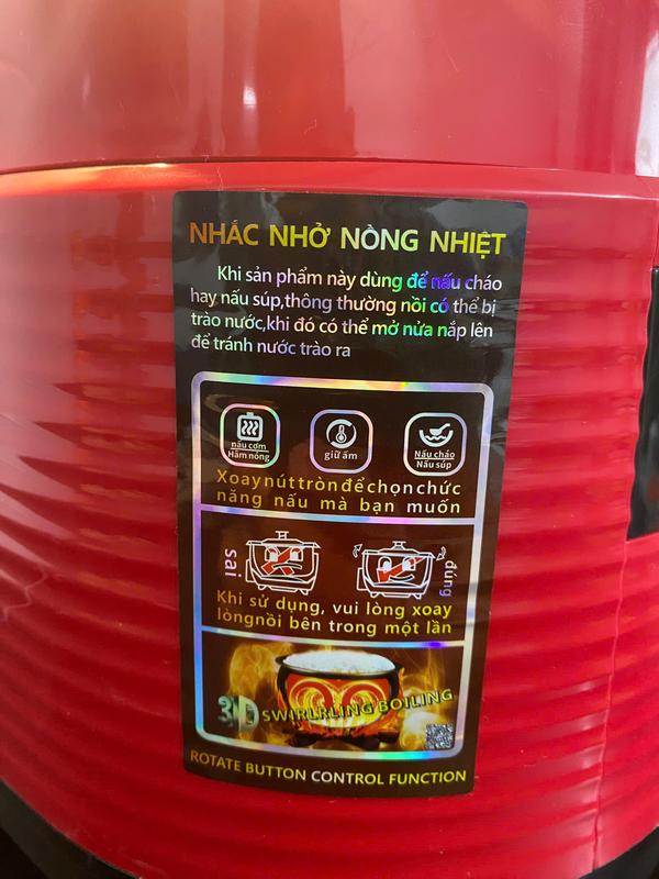 NỒI CƠM ĐIỆN GUCKDD ( CÓ VỈ HẤP ) - GIAO  MÀU NGẪU NHIÊN - CÓ QUAI XÁCH, NẤU CƠM , NẤU CHÁO, NẤU SÚP CÓ CHẾ ĐỘ GIỮ ẤM. ĐIỆN ÁP 220V CÔNG SUẤT 700W - BẢO HÀNH 12 THÁNG 7