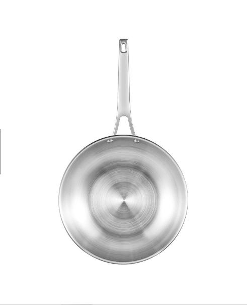 Chảo inox không phủ chống dính nguyên khối sâu lòng đáy từ inox 304 cao cấp Trimax EL-3846M-L-OL size 26,28cm