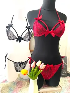 LUCIIN Set Bra  Model Lace Bahan Rajut 238#