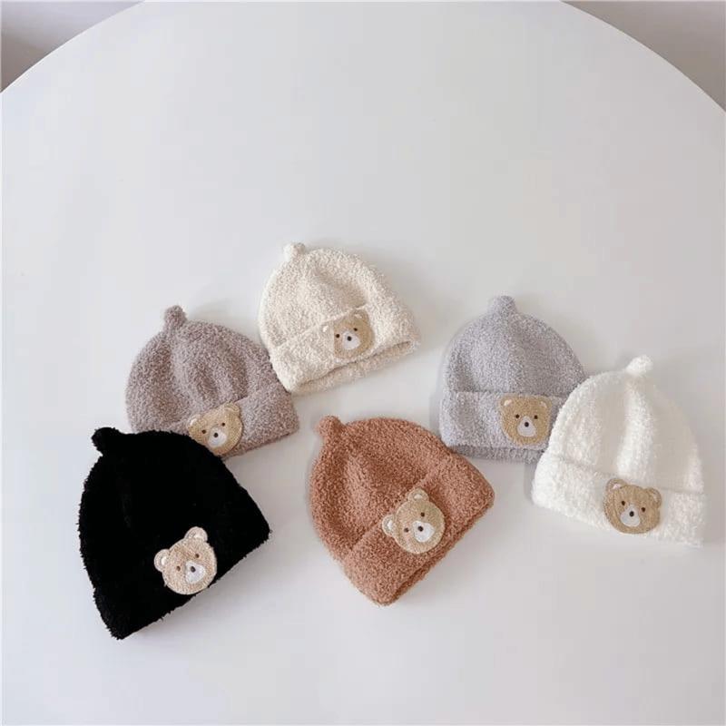 Brownieground 0-2 Tahun | Kupluk Rajut Anak Bayi Laki Laki Dan Perempuan Motif Rajut Bear Lucu Import Korea Tp-3548 0