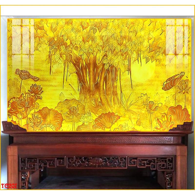 tranh TRÚC CHỈ in 3D tráng gương đẹp như trúc chỉ thật,giá hợp lý và cực bền đẹp,tranh phòng thờ,tranh treo hoa sen,tranh treo bàn thờ Treo Phòng Treo Tường Decor Tường