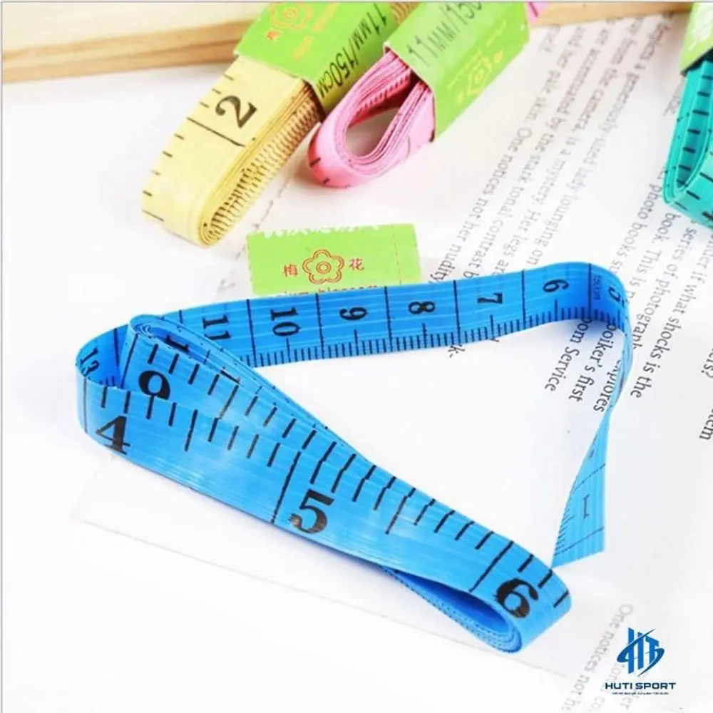 Thước Dây Mềm 1.5M, Thước Đo Eo Bụng Chiều Cao May Đồ Tiện Lợi Nhiều Màu