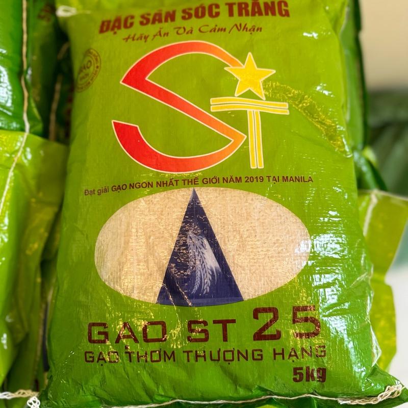 [HÀNG LOẠI 2] GẠO ST25 RUỘNG TRUYỀN THỐNG TÚI 5KG( GẠO XAY MỘC , DẺO VỪA , THƠM NHẸ , MỀM CƠM ) [K1] 2