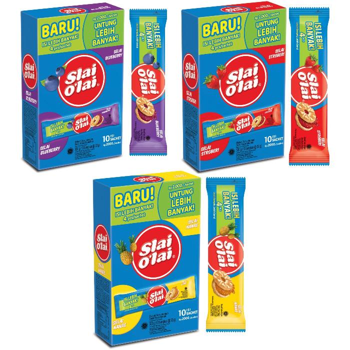 Slai Menu Slai Olai Box Nanas Strawberry Blueberry - Netto 10 pcs x 24 - Shop ...