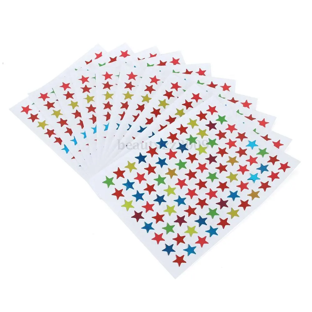 Hot Homework DIY Craft Kids Star Shape Stickers Labels for School ...
