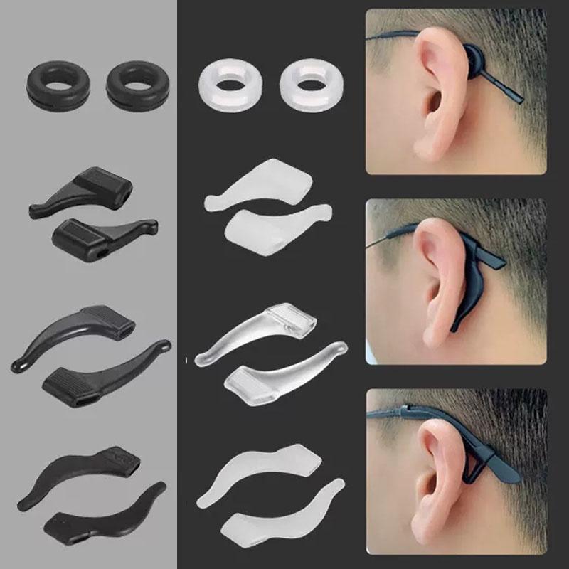 8 Pairs Eye Glasses Ear Grippers, Soft Silicone Glasses End Tips Ear Sock Sleeve Replacement Thin Metal Eyeglass Legs Glasses Temple Tips Eye Glass Re - Foto 8