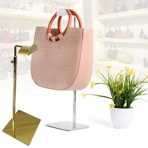 Gantungan Tas Tangan Adjustable Multi Fungsi– Bahan Logam Tahan Lama, Warna Silver & Gold,Desain Minimalis Elegan, Ideal untuk Pajangan Toko & Wardrobe 【KOSMEBLAB】