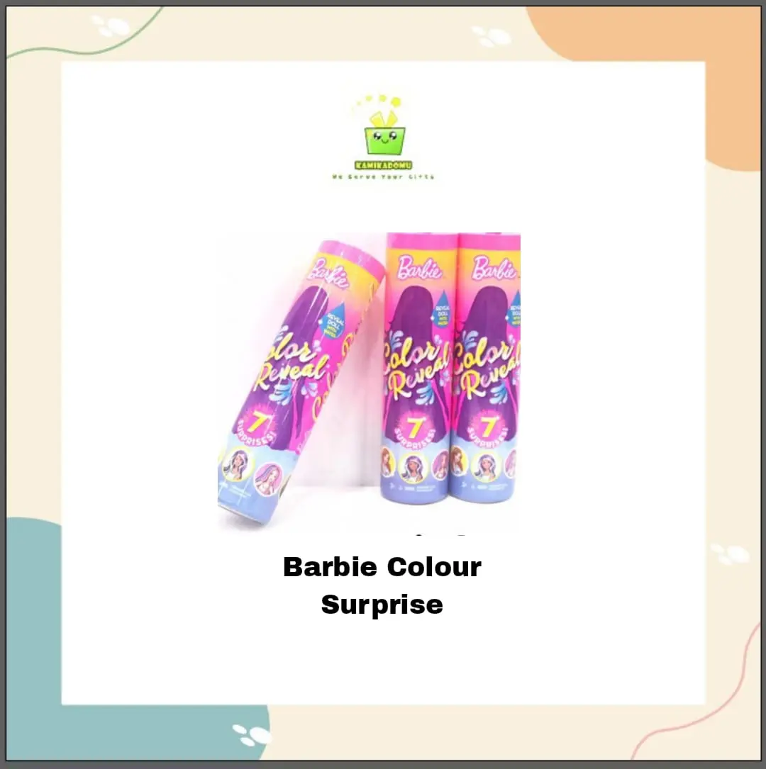 Kamikadomu - Barbie Reveal Colour Doll With 7 Surprises - Mainan Anak