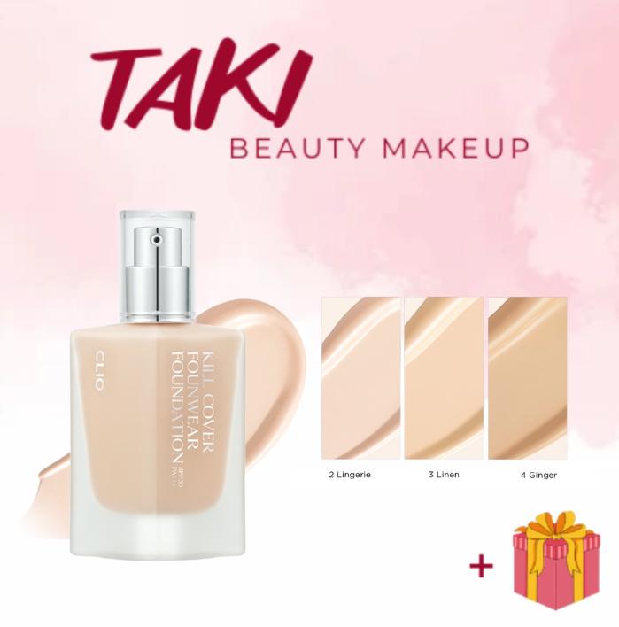 Kem Nền Clio Kill Cover Founwear , Hight Glow Foundation 38g-13g Không Kèm Cọ