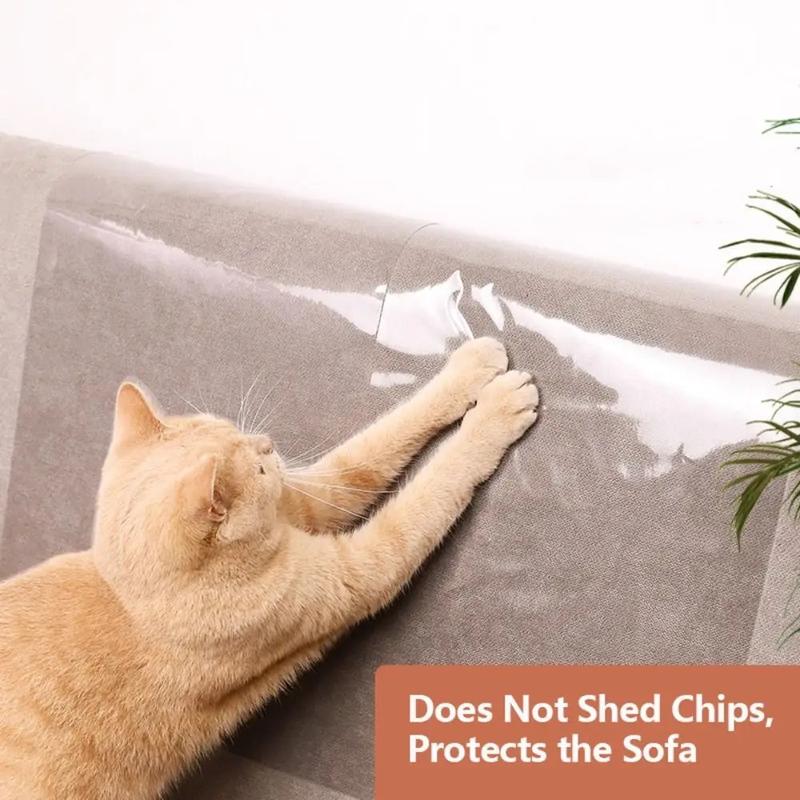 Product Introduction of PVC Transparent Anti-cat Scratching Stickers Self-adhesive Anti-cat Scratching Mat Sofa Protection Sticker Scratch Guard Mat 28