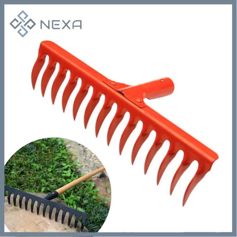 Fine Rake Head NEXA Carbon Steel Rake Head For Garden Loose Soil Dry Grass Leaves ...