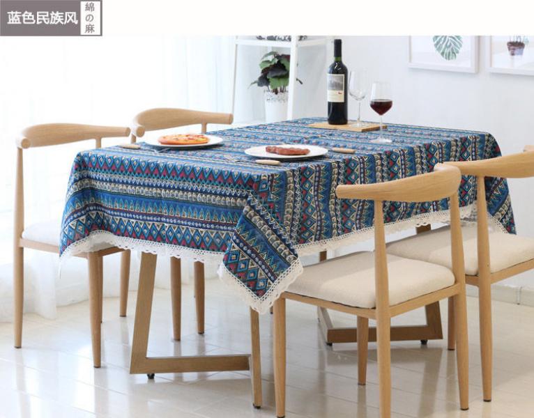 Product Introduction of Khăn trải bàn, Phong cách INS, Chất liệu bông và vải lanh, Thiết kế kẻ sọc tươi mới, Phổ biến trên Internet, Thích hợp cho bàn ký túc xá và bàn cà phê hình chữ nhật, Vải bọc 20