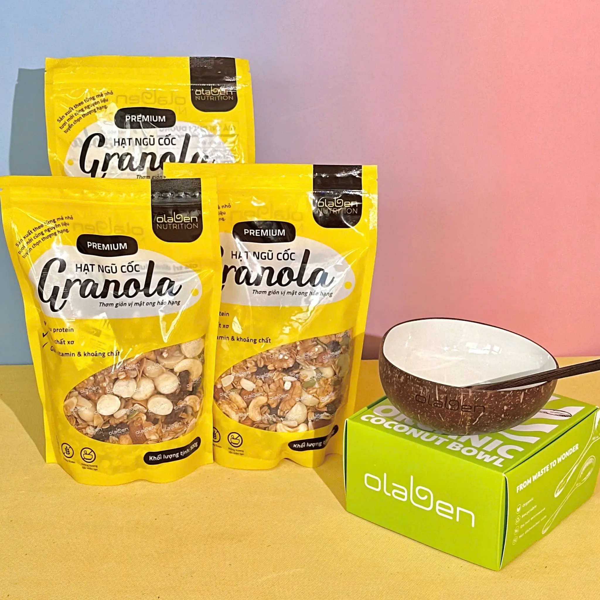 [OLABEN Chọn Quà Tặng] Sét 3 Gói Granola Olaben Bổ Sung Đủ Dinh Dưỡng Cho Bữa Sáng Ngon Miệng ngucoc calbee lọ óc chó hats end ngu co
