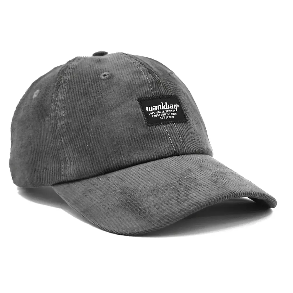Topi Distro Pria Wanita Corduroy Casual Style Fit On Head