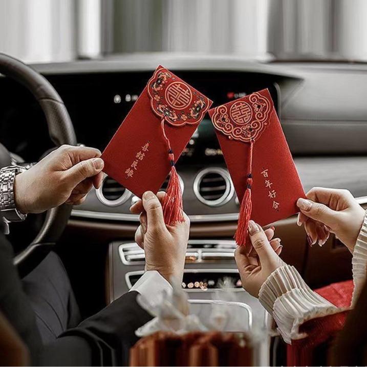 COMBO 30 BAO LÌ XÌ TUA RUA GIẤY KIM TUYẾN  PHONG BÌ ĐÁM CƯỚI, LỄ TẾT MỪNG NĂM MỚI