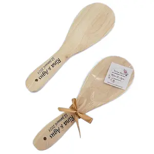 100pcs souvenir centong nasi kayu gratis custom sablon Kitchenware