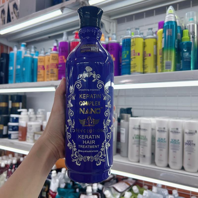Keratin tím Complex NANO phục hồi tóc nát, hư tổn, làm thẳng tóc 1000ml