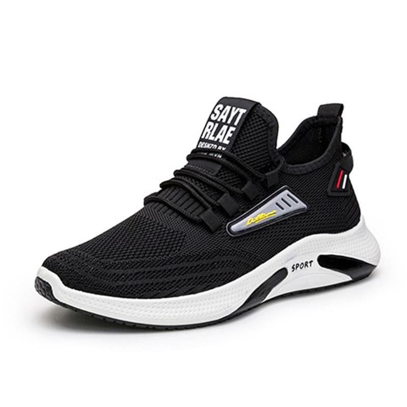 Giày Nam, Bộ Sưu Tập Mùa Lò Xo, Phong Cách Thường Ngày Làm Bằng Flyknit, Giày Chạy Bộ Hợp Xu hướng Giày Thể Thao Nam Thời Trang 5