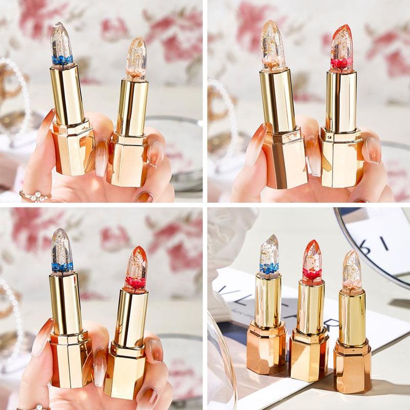 Product Introduction of New Temperature Change Moisturizing Lipstick 1pcs Lipstick Flower Jelly Color Changing Lipstick W4Y1 39