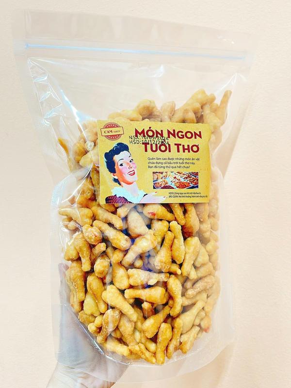 Bánh Đùi Gà Bơ Tỏi Túi 500g - Snack Ăn Vặt Nhà Cam