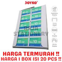 Gambar STAPLES JOYKO NO.10 KECIL ISI STEPLER REFILL HEKTER STEPLES NO.10-1M 1 BOX [20PCS] dari Raja Stationery Kota Administrasi Jakarta Utara 1 Tokopedia