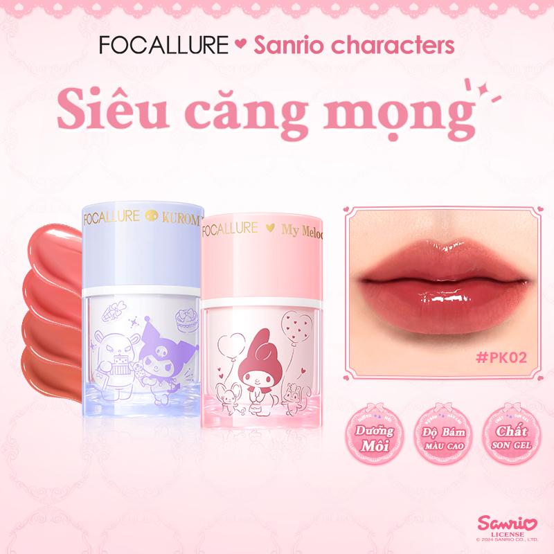 FOCALLURE X Sanrio #DressUpSlay Son Dưỡng Môi Dạng Thạch Hỗ Trợ Căng Bóng Môi