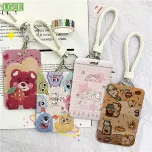 Kardus Kartu ID Motif , Desain Kawaii Lucu, Tempat Simpan Photocard & Kartu dengan Gaya Imut