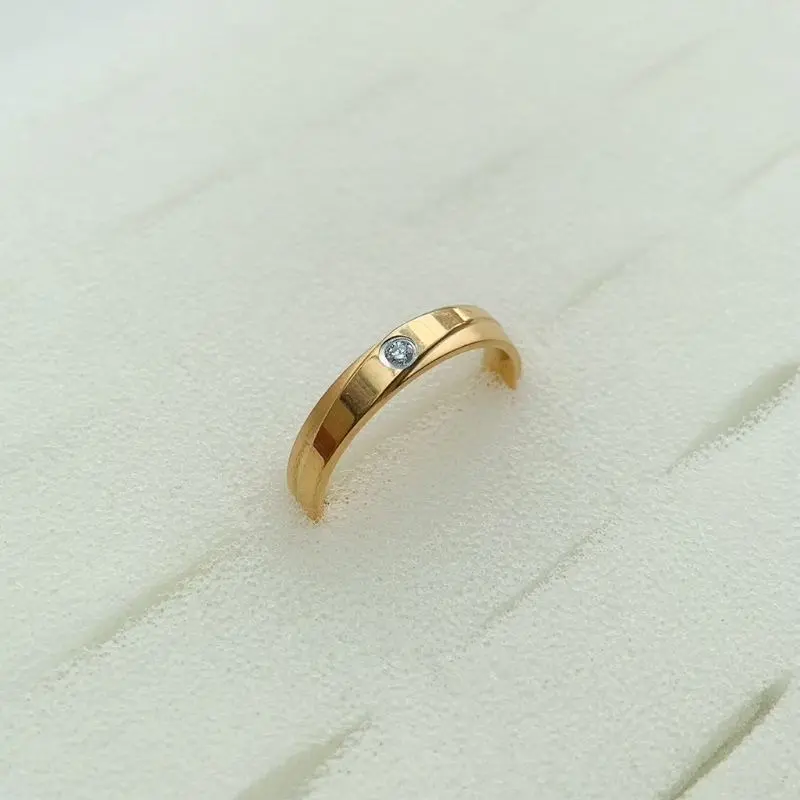 NDXUPING|| CINCIN TITANIUM GLD Perhiasan Rings
