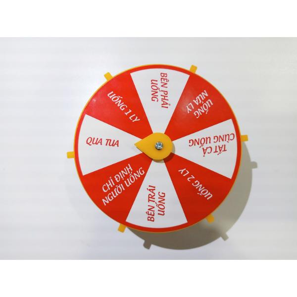 Vòng Quay Ăn Nhậu Uống Ruou, Uống Bia Trò Chơi Size 6cm 10cm