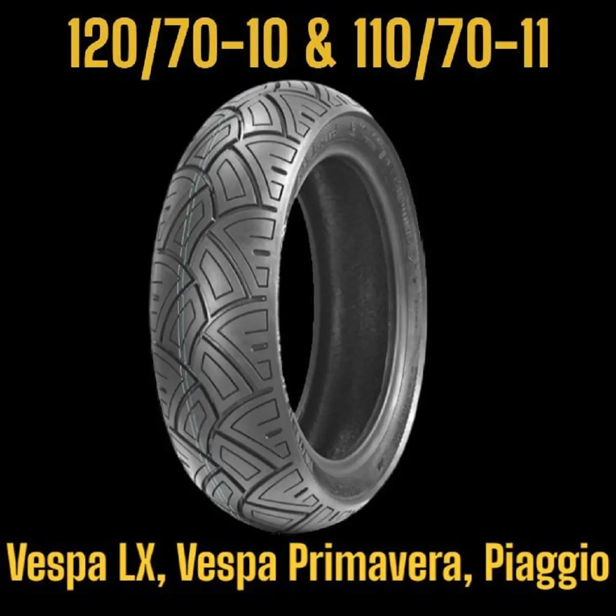 Vỏ xe Vespa, Vespa LX, Piaggio 120/70-10 110/70-11 100/80-10 EUROMINA (SINCE 2009) TL Lốp Phụ Kiện