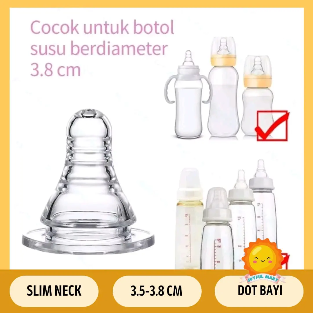 Dot Silikon Botol Susu Slim Neck 3.5-3.8 cm