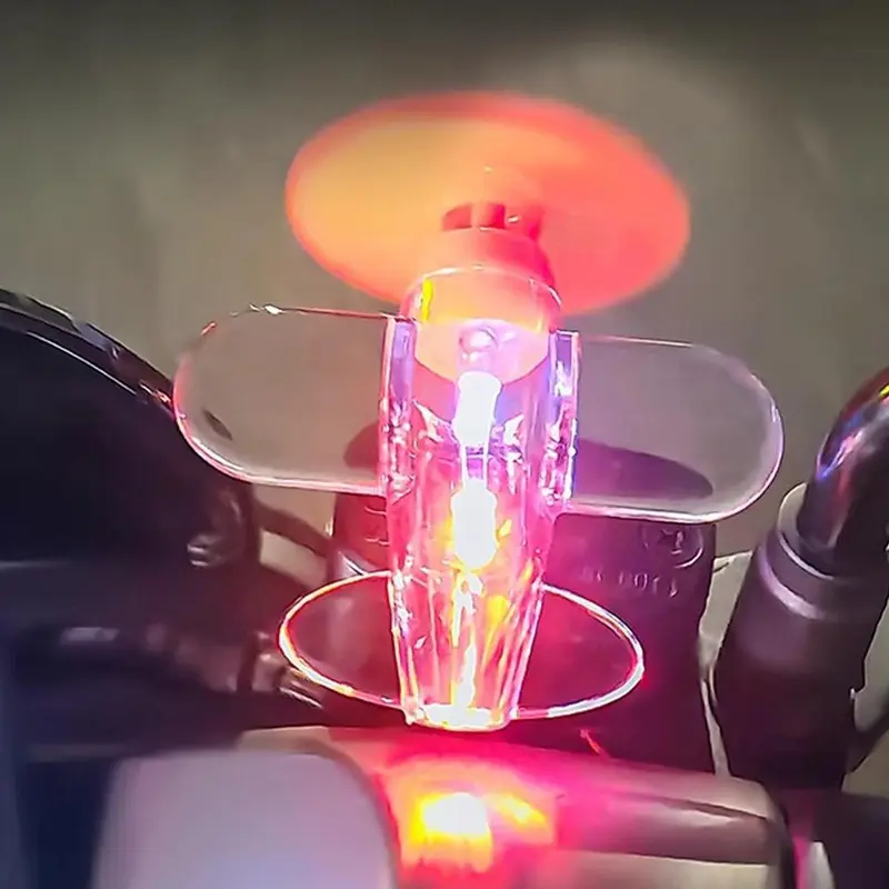 Đồ Trang Trí Xe Máy Điện, Thiết Kế Máy Bay Nhỏ Phát Sáng Năng Lượng Gió, Thích Hợp Để Đạp Xe Và Các Hoạt Động Ngoài Trời Khác 3