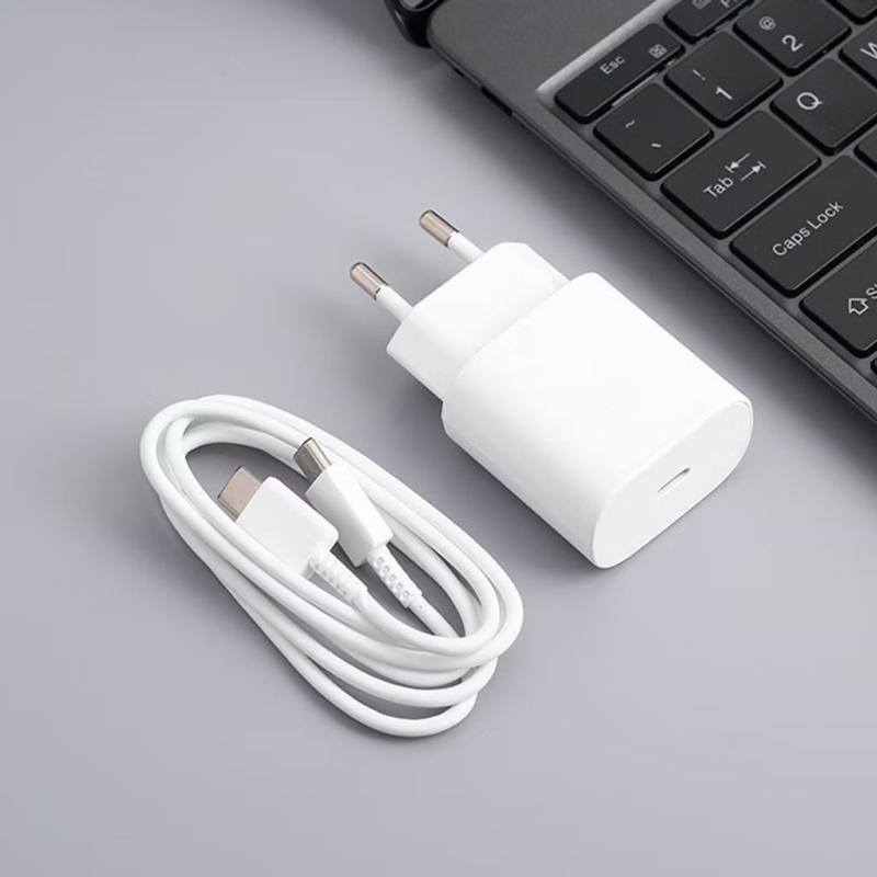  Bộ Sạc SS Siêu Nhanh 25W Cho S22 Ultra S22 Pluss S21 Ultra S21 Note 20... 2 Đầu Type C 