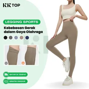 KKTOP Legging Celana Olahraga Yoga Wanita Celana Senam Wanita High Waist (L001)