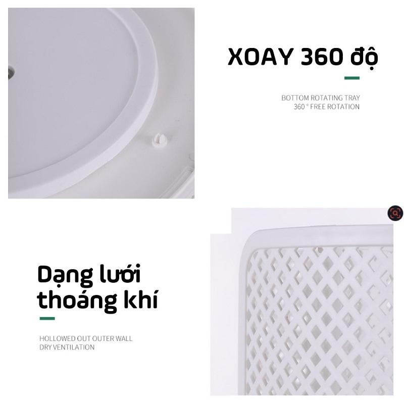 Product Introduction of Kệ đựng cốc, ly nhựa, đựng trà sữa xoay 360 độ cao cấp, giá đỡ mỹ phẩm kiêm hộp đựng cốc cà phê 11