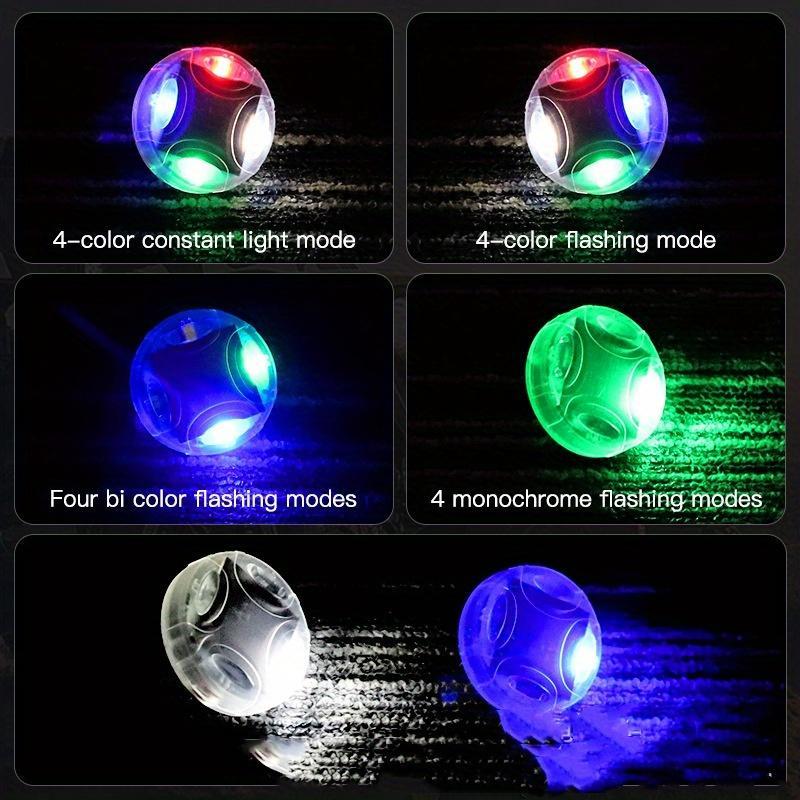 Solar Powered Car Wheel Hub Light, Car Motorcycle Tire Decorative Light, LED Valve Stem Light, Colorful Wheel Hub Flashing Light 8