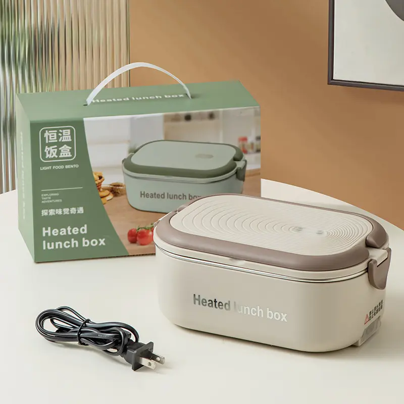 Hộp Cơm Cách Nhiệt, Chất Liệu Thép Không Gỉ, Kín Và Chống Rò Rỉ, Cấp Thực Phẩm, Thích Hợp Cho Nhân Viên Văn Phòng, Cầm Tay Và Thực Dụng, Điều Nhiệt Độ Không Đổi, Hộp Cơm Điện