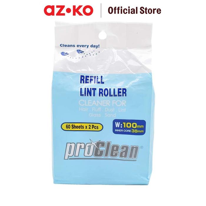 Gambar AZKO Proclean 60 Lembar Set 2 Pcs Refill Lint Roller dari AZKO ID Kota Administrasi Jakarta Pusat Tokopedia