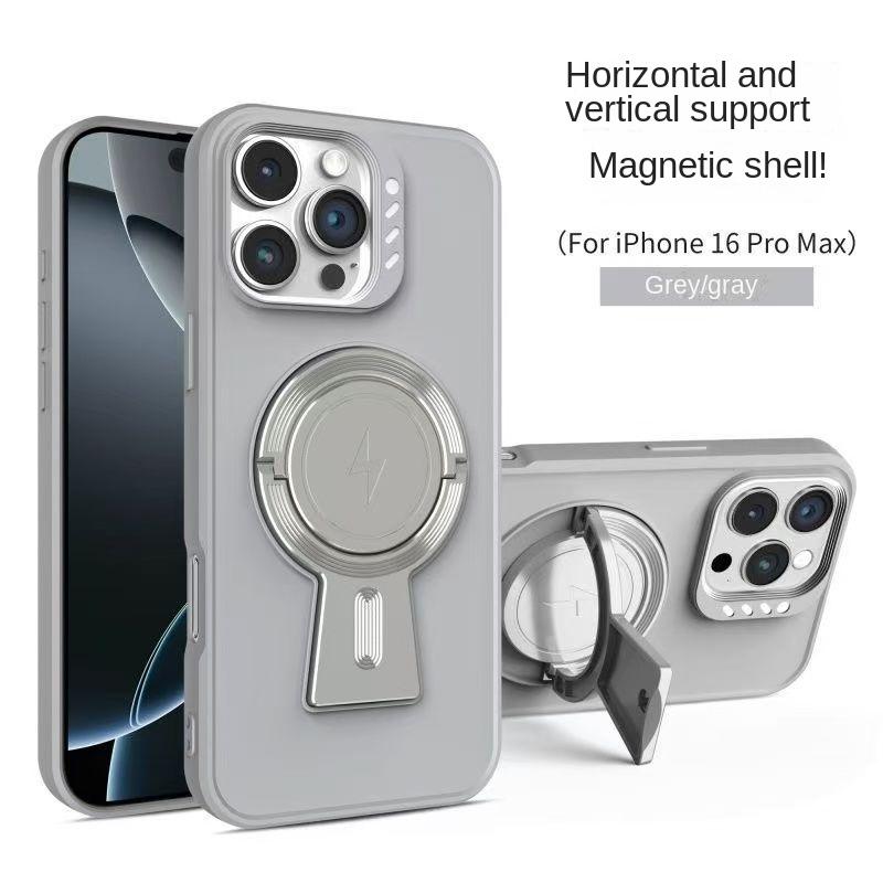Ốp Điện Thoại Hút Từ Tính, Tương Thích Với Apple Iphone16 / 15promax, Giá Đỡ Xoay 14, Chất Liệu Mềm Mại, Thích Hợp Cho iPhone 13, 12 / 11, Hàng Mới Về T2A10-44 Phụ Kiện