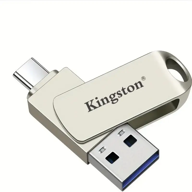 2TB Waterproof Kingston 2IN1 OTG Flash Drive Type-C Smart Phone PenDrive For PC/Android/iPhone 15