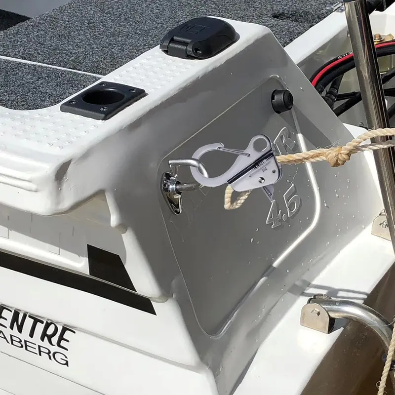 Stainless Steel Boat Hook, 8000lb Capacity Telescoping Stainless Steel Boat Hook, Compact Marine Accessory for Kayaks, Pontoons & Small Boats 4