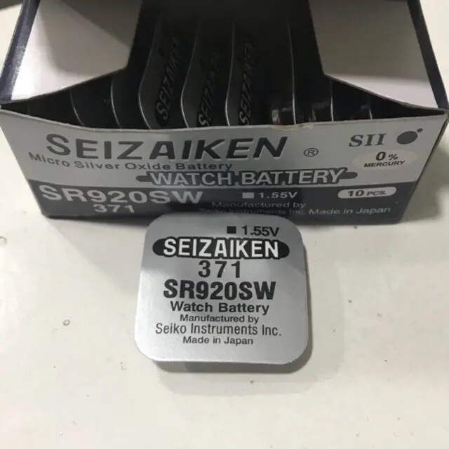 Viên pin đồng hồ Seizaken 371 SR920SW - Pin Seizaiken 920 - 371 chính hãng vỉ 1 viên