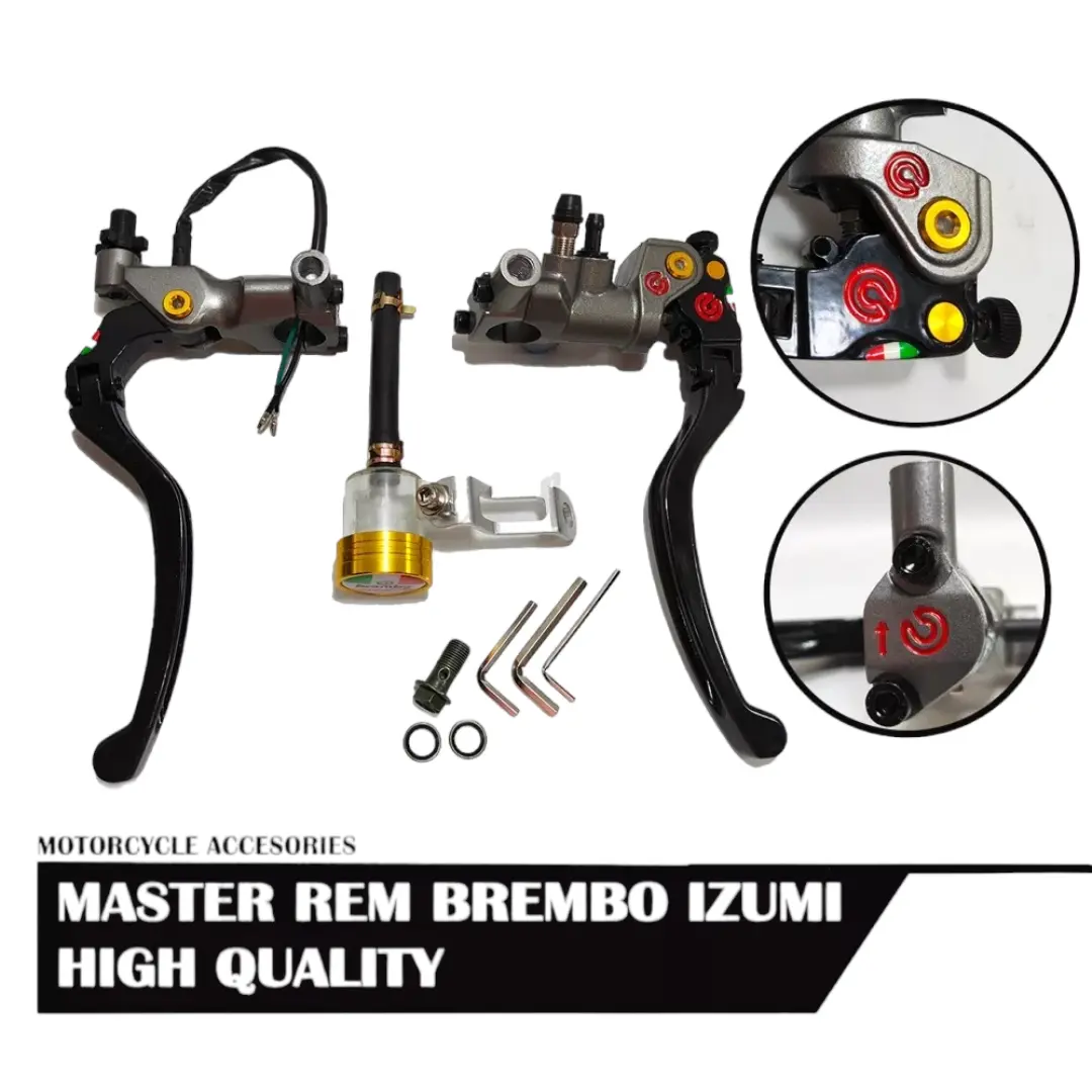 Master Rem Set Izumi Berembo Universal Semua Motor Vixion,R15,Byson,Rx King,Satria Fu,Aerox,Cbr,Ninja,Vario,Beat,Soopy,Mio Dan Motor Lain Nya GSV