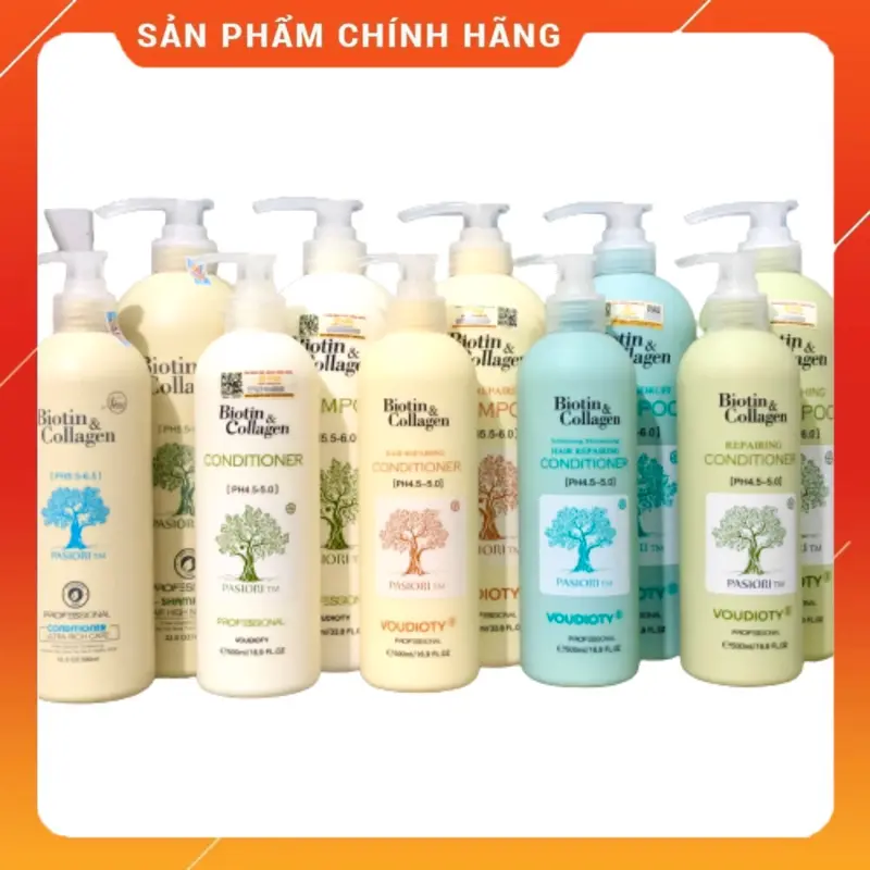DẦU GỘI XẢ BIOTIN COLLAGEN VOUDIOTY VISI CHÍNH HÃNG NEW (CHAI TO 1000ML) Nữ 2