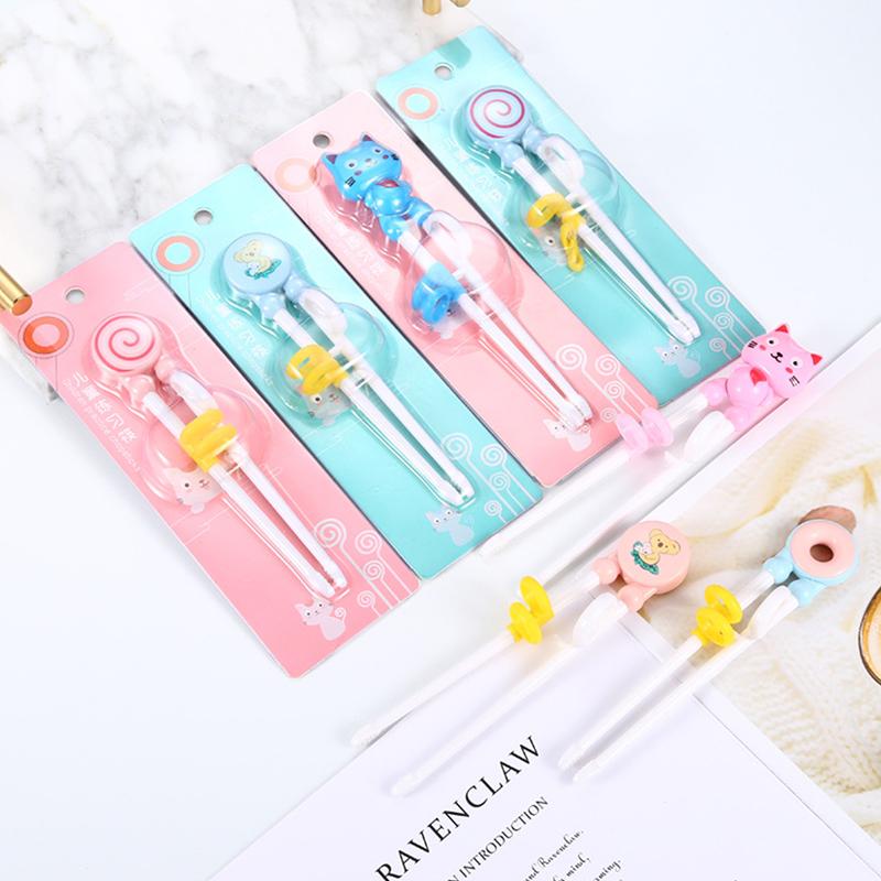 [LRR] Đũa Tập Ăn Hoạt Hình Cho Trẻ Em, Bộ Đồ Ăn Học Tập Cho Bé