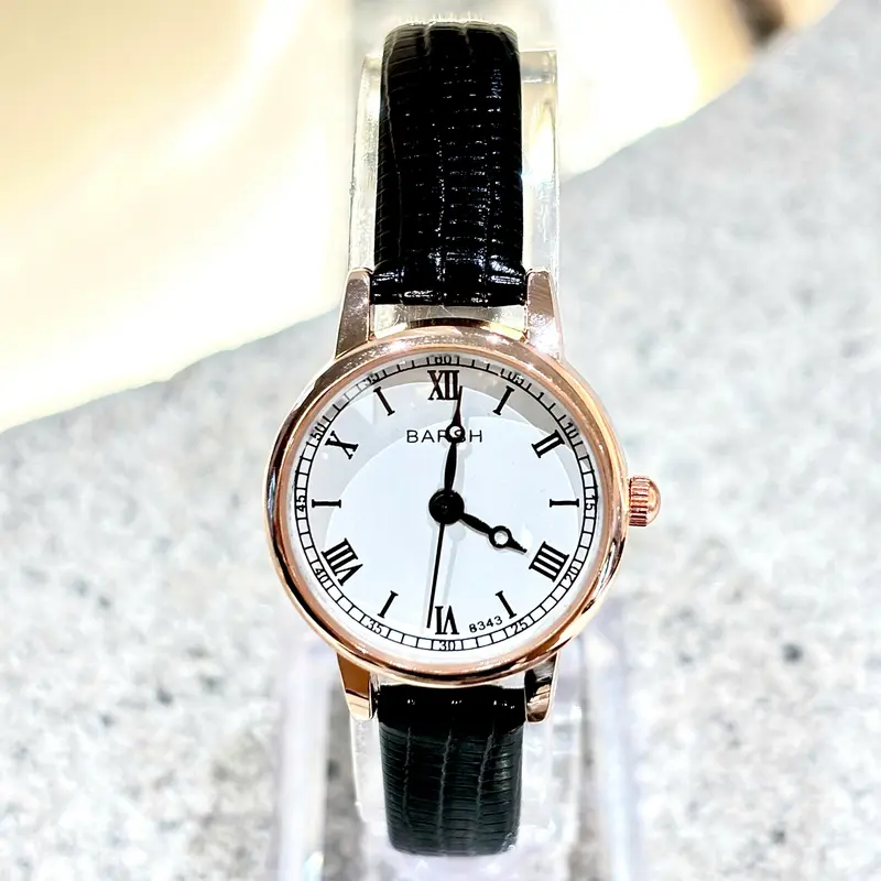 ĐỒNG HỒ NỮ BARSH PHONG CÁCH VINTAGE HÀN QUỐC DÂY DA VÂN CÁ SIÊU MỀM PIN THẠCH ANH MẶT KÍNH KHOÁNG  SIZE 24MM Women Watch 1