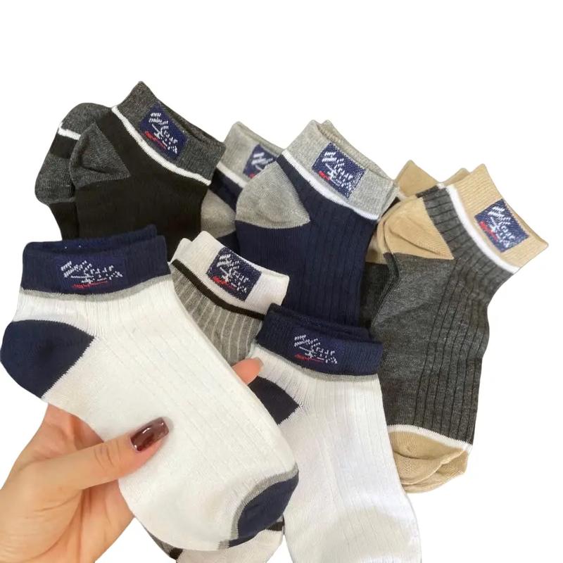 Menswear Cotton Cotton Combo 10 đôi tất nam cổ ngắn thời trang cotton dày dặn mềm mại thấm hút mồ hôi nhanh phù hợp giày thể thao sneaker